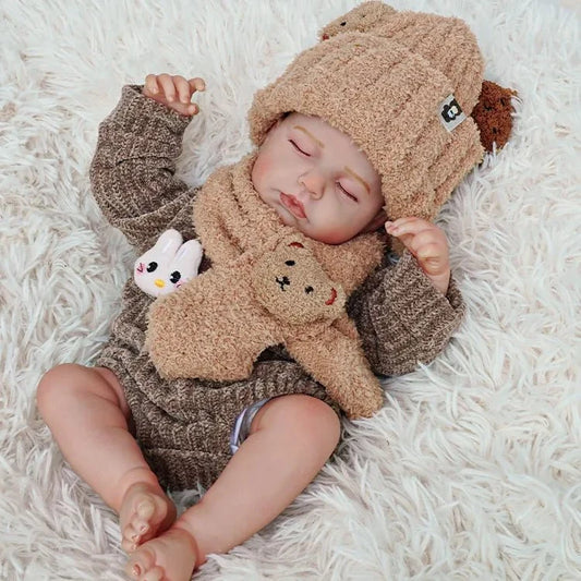 MiraBabe Mabel 20" Reborn Baby Doll – Soft Vinyl & Cloth Body