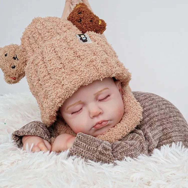 MiraBabe Mabel 20" Reborn Baby Doll – Soft Vinyl & Cloth Body