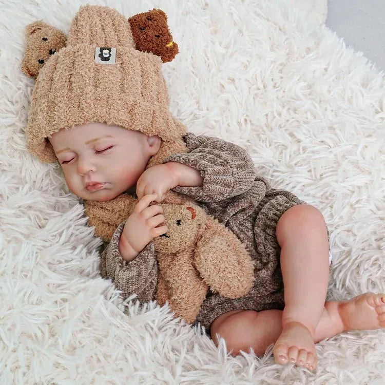 MiraBabe Mabel 20" Reborn Baby Doll – Soft Vinyl & Cloth Body