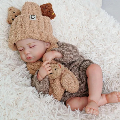 MiraBabe Mabel 20" Reborn Baby Doll – Soft Vinyl & Cloth Body