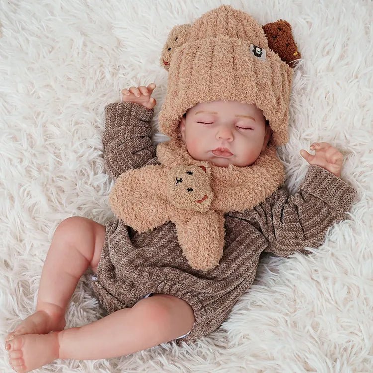 MiraBabe Mabel 20" Reborn Baby Doll – Soft Vinyl & Cloth Body