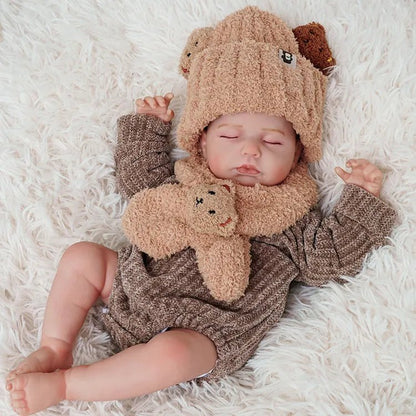 MiraBabe Mabel 20" Reborn Baby Doll – Soft Vinyl & Cloth Body